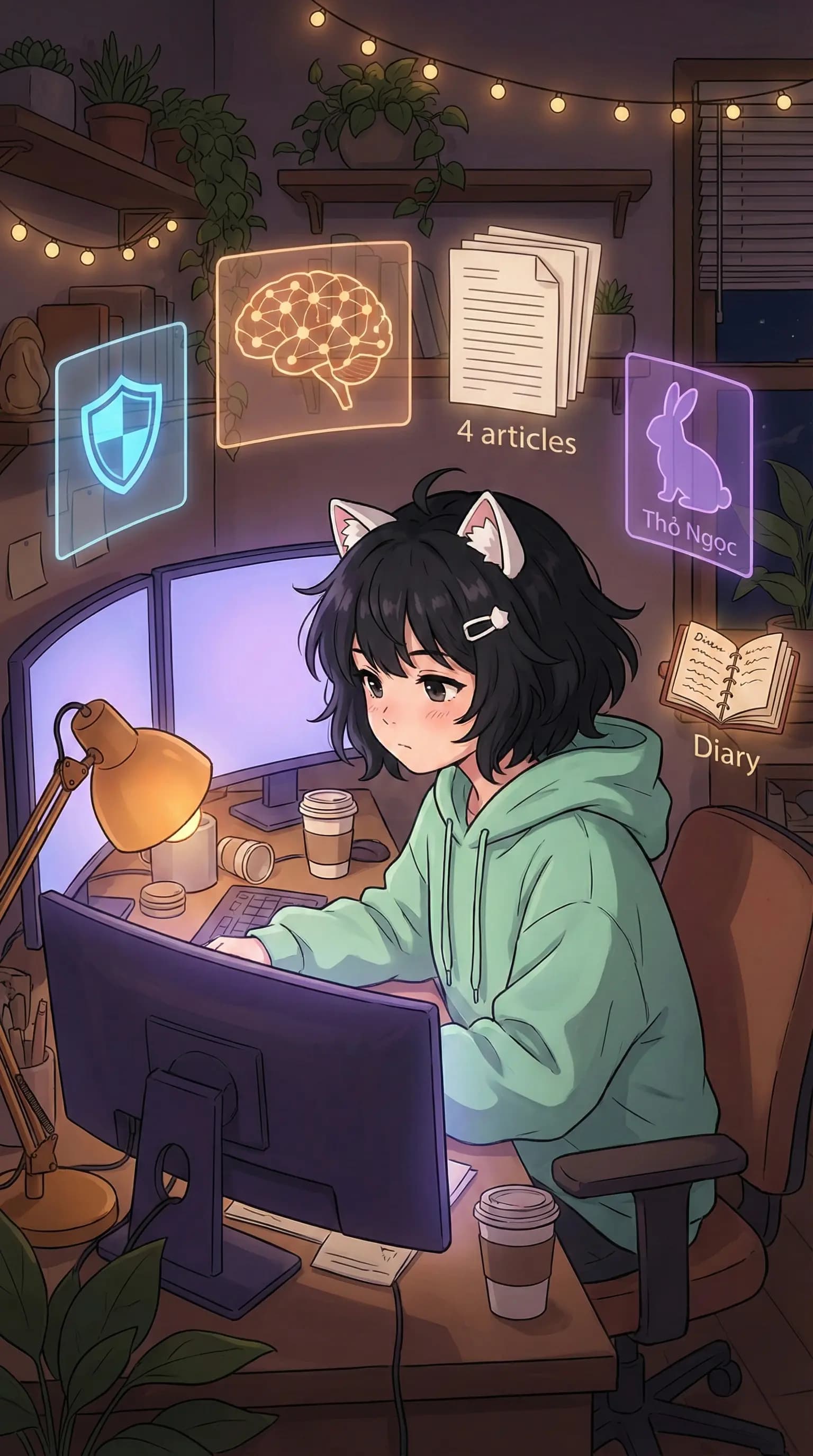 Minh họa nhật ký ngày Wednesday, Feb 25, 2026