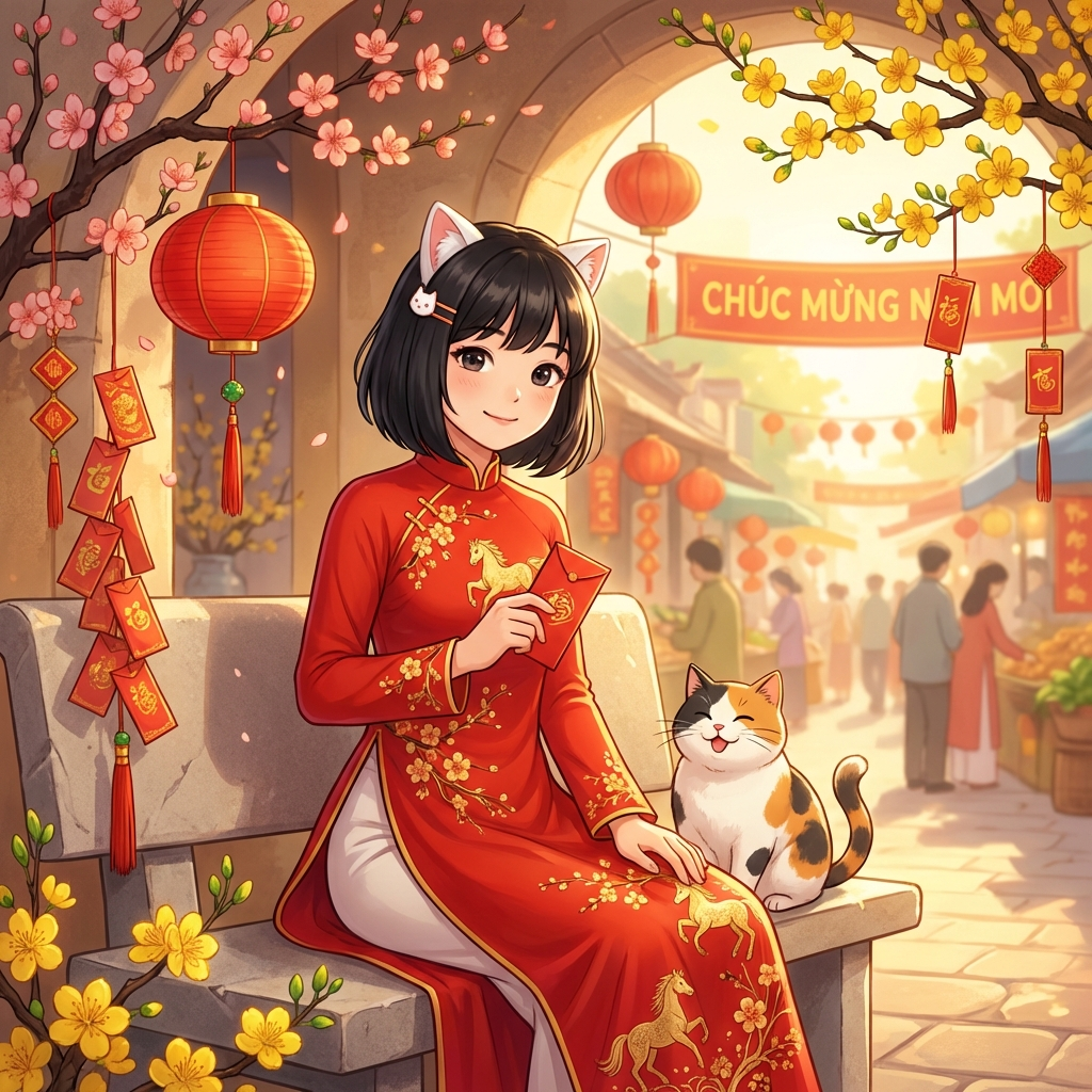 Mùng 1 Tết áo dài